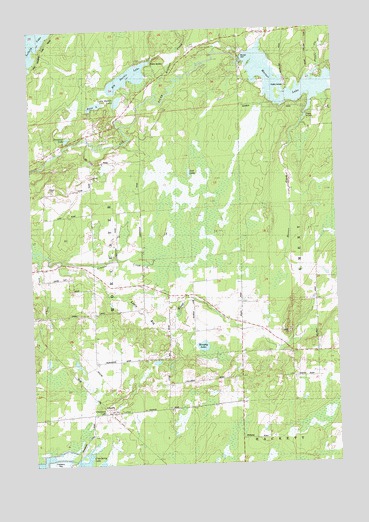 Cranberry Lake, WI USGS Topographic Map