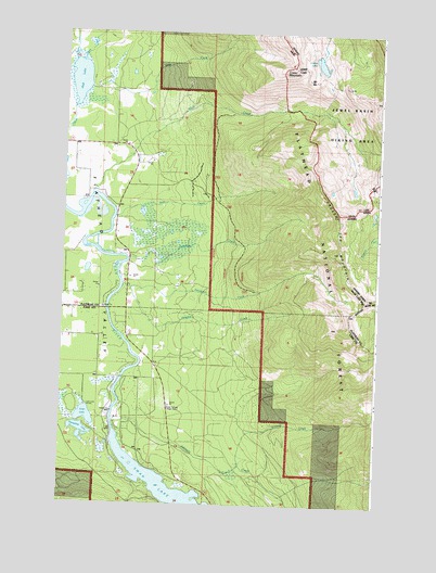 Crater Lake, MT USGS Topographic Map