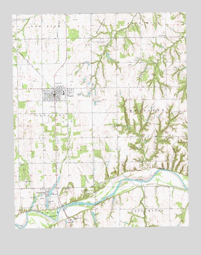 Crescent, OK USGS Topographic Map