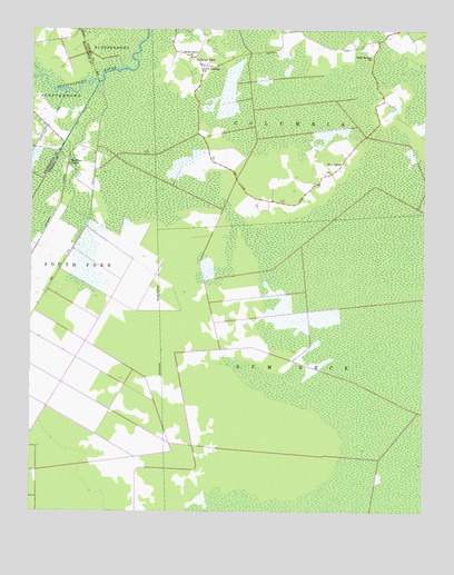 Creswell SE, NC USGS Topographic Map