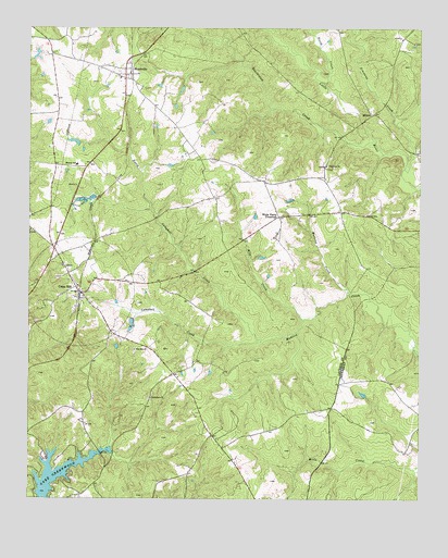 Cross Hill, SC USGS Topographic Map