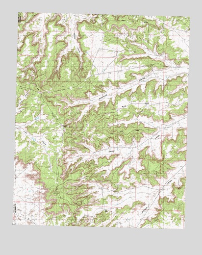 Crow Mesa East, NM USGS Topographic Map