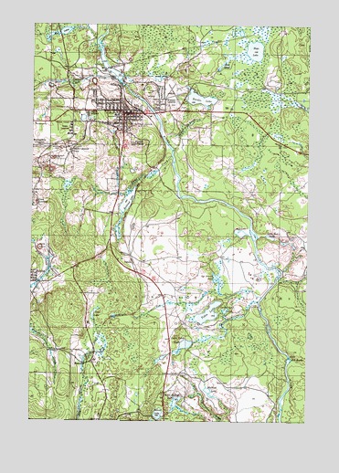 Crystal Falls, MI USGS Topographic Map