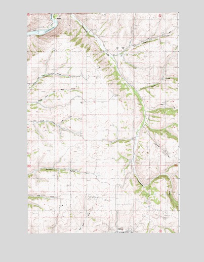 Culdesac North, ID USGS Topographic Map
