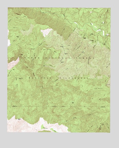 Cypress Butte, AZ USGS Topographic Map