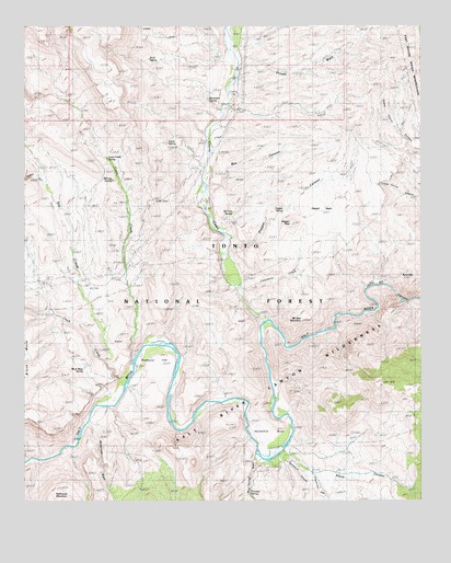 Dagger Peak, AZ USGS Topographic Map