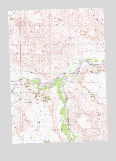 Dalzell NE, SD USGS Topographic Map