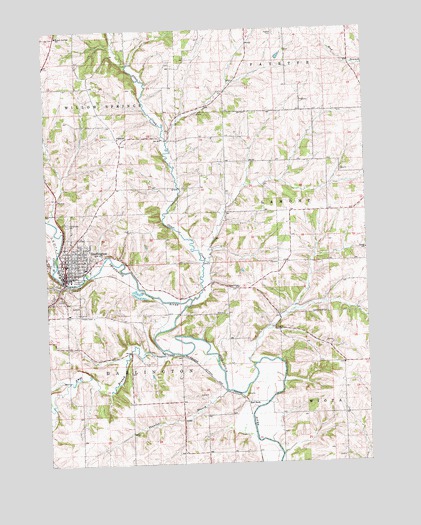 Darlington, WI USGS Topographic Map