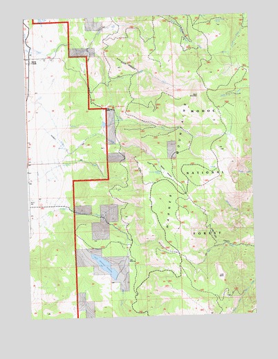 Davis Creek, CA USGS Topographic Map