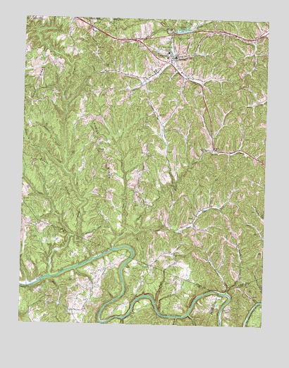 Campton, KY USGS Topographic Map