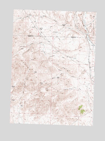 De Pass, WY USGS Topographic Map