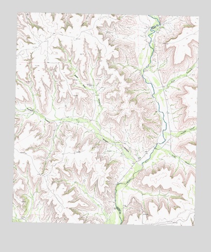 Dead Man Canyon, TX USGS Topographic Map