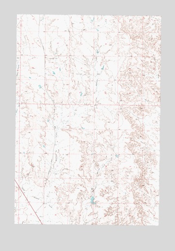 Deadman Creek, MT USGS Topographic Map