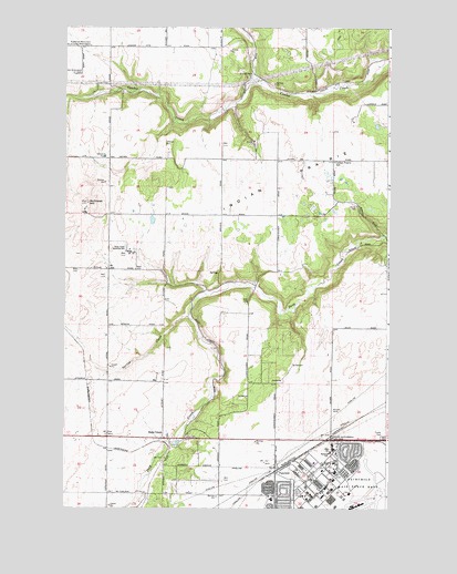 Deep Creek, WA USGS Topographic Map