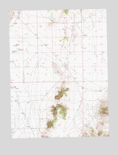 Delcer Buttes, NV USGS Topographic Map