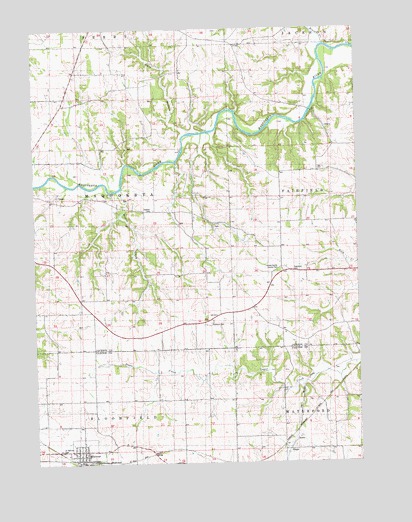 Delmar North, IA USGS Topographic Map