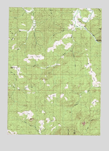 Dement Creek, OR USGS Topographic Map