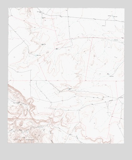 Diablo Canyon East, TX USGS Topographic Map
