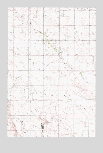 Diamond G Butte, MT USGS Topographic Map