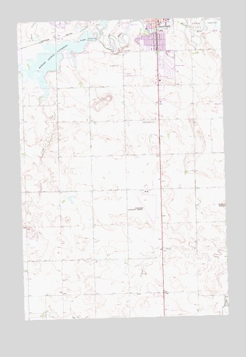 Dickinson South, ND USGS Topographic Map