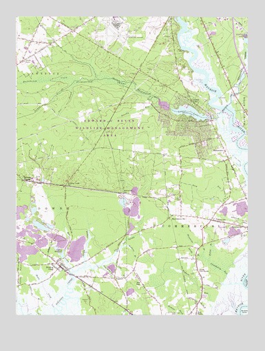 Dividing Creek, NJ USGS Topographic Map