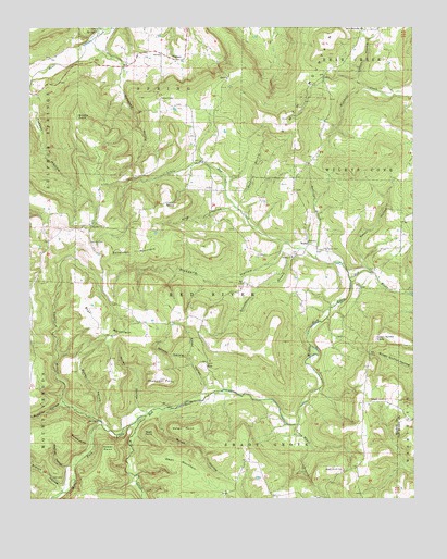 Canaan, AR USGS Topographic Map