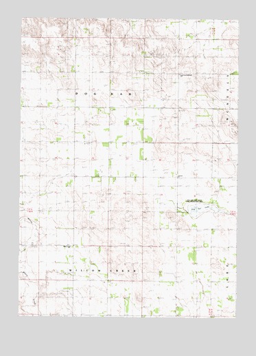 Dog Ear Lake, SD USGS Topographic Map