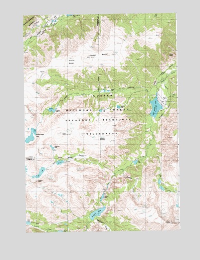Alpine, MT USGS Topographic Map
