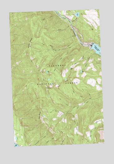Doris Mountain, MT USGS Topographic Map
