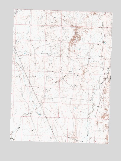 Duck Lake, WY USGS Topographic Map