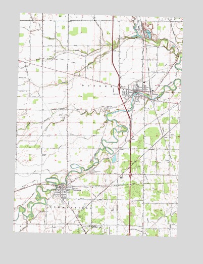 Dundee, MI USGS Topographic Map