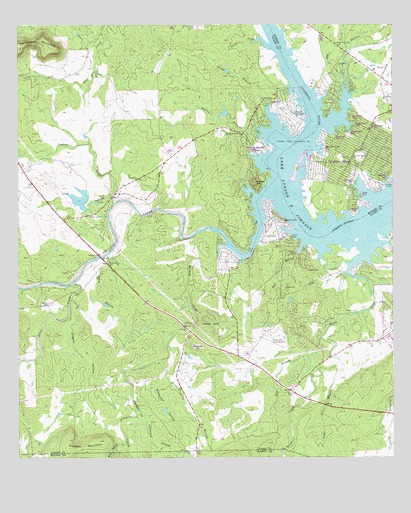 Dunman Mountain, TX USGS Topographic Map