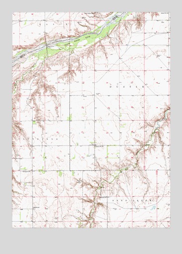 Dustin, NE USGS Topographic Map