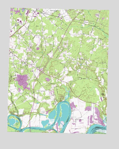 Dutch Gap, VA USGS Topographic Map