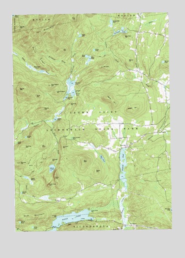 Eagle Lake, NY USGS Topographic Map