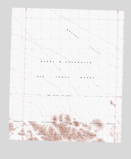 East of Buck Peak, AZ USGS Topographic Map