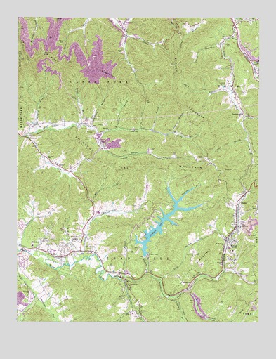 Eccles, WV USGS Topographic Map