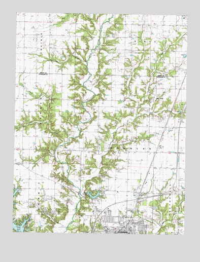 Effingham North, IL USGS Topographic Map