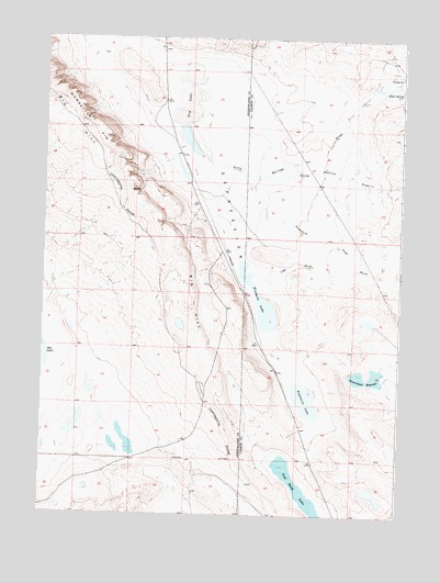 Eightmile Lake, WY USGS Topographic Map