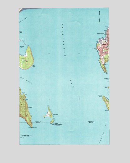 Eliza Island, WA USGS Topographic Map