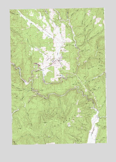 Elk City, ID USGS Topographic Map