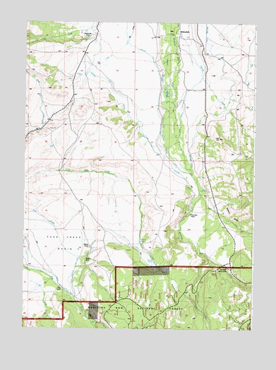 Elk Mountain SW, WY USGS Topographic Map