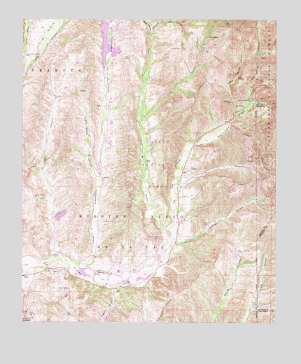 Canada Gobernadora, CA USGS Topographic Map