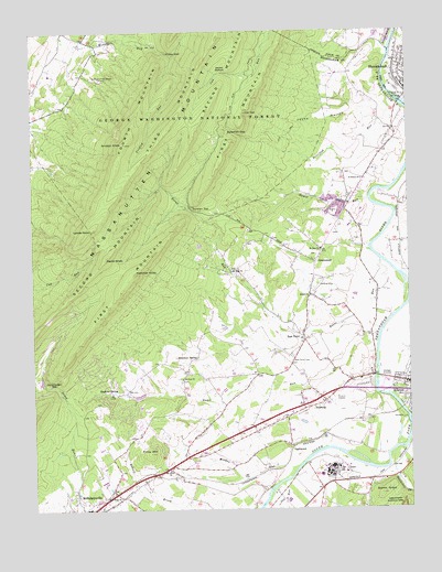 Elkton West, VA USGS Topographic Map