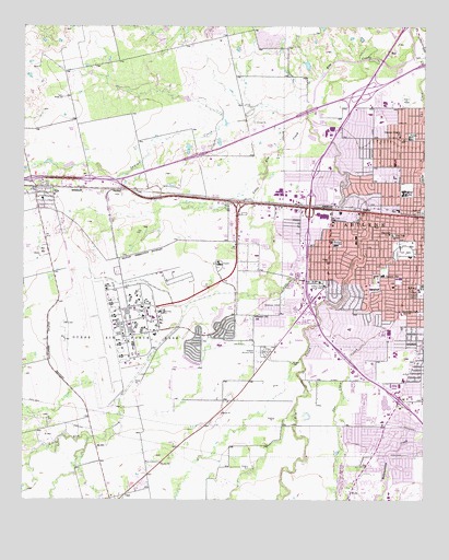 Abilene West, TX USGS Topographic Map