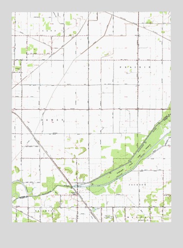 English Lake, IN USGS Topographic Map