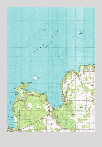 Ephraim, WI USGS Topographic Map