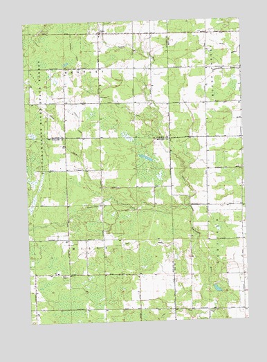 Estey, MI USGS Topographic Map
