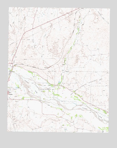 Canadian East, TX USGS Topographic Map