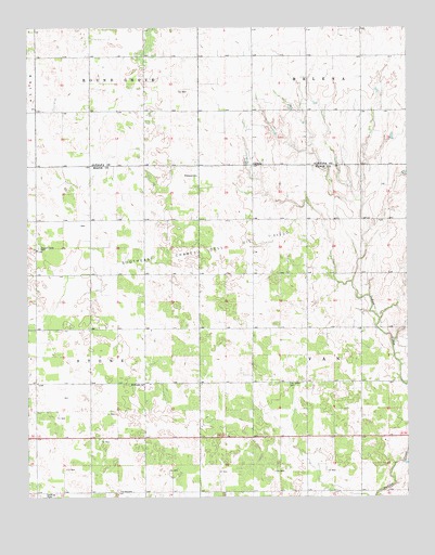 Fairview NE, OK USGS Topographic Map